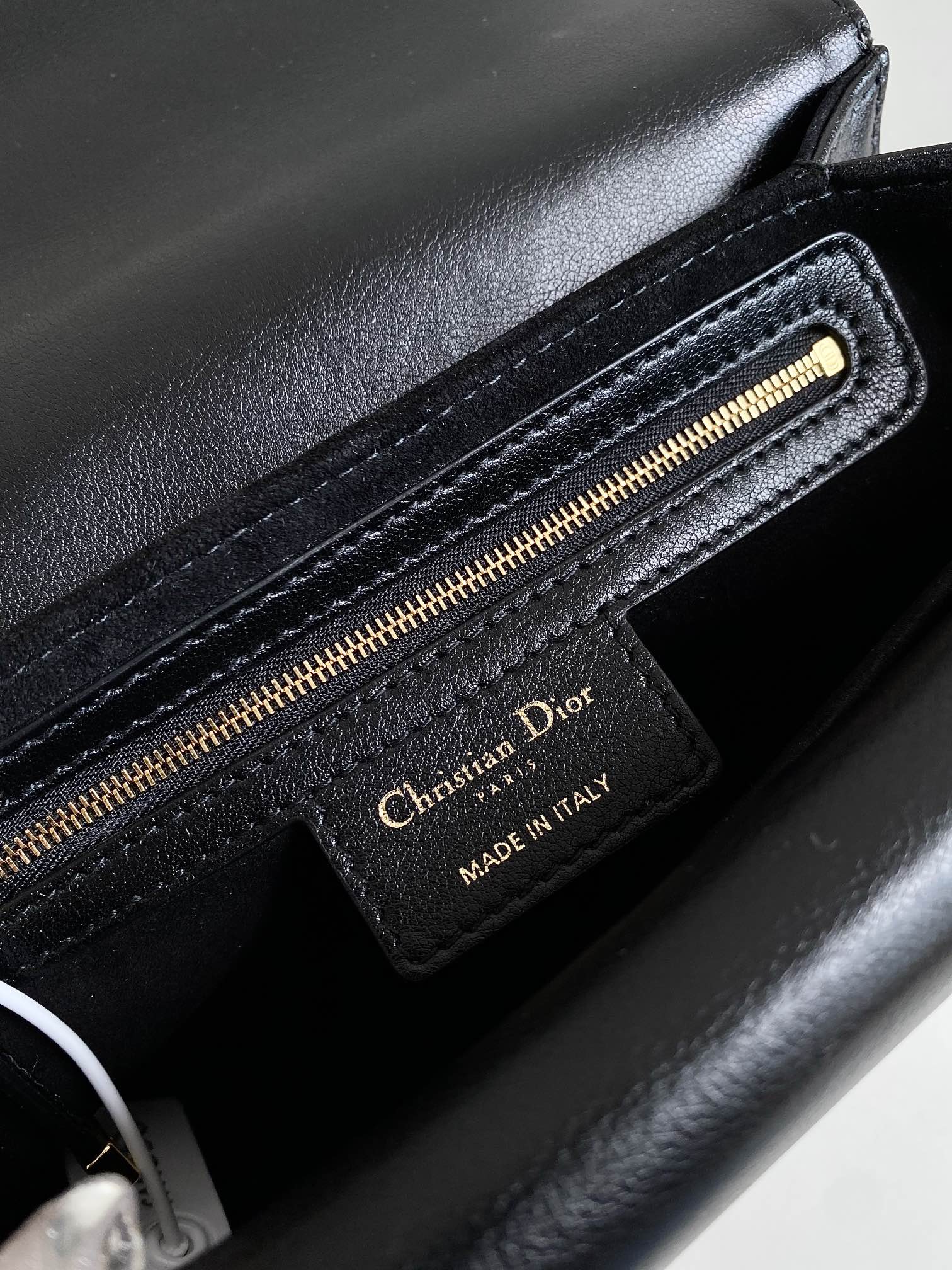 DIOR MINI JOLIE 22 BAG BLACK CALFSKIN
