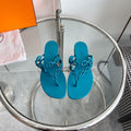 HERMES ISLAND SANDAL CERULEAN PVC WATERPROOF