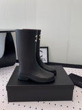 CHANEL rainboot  black coler