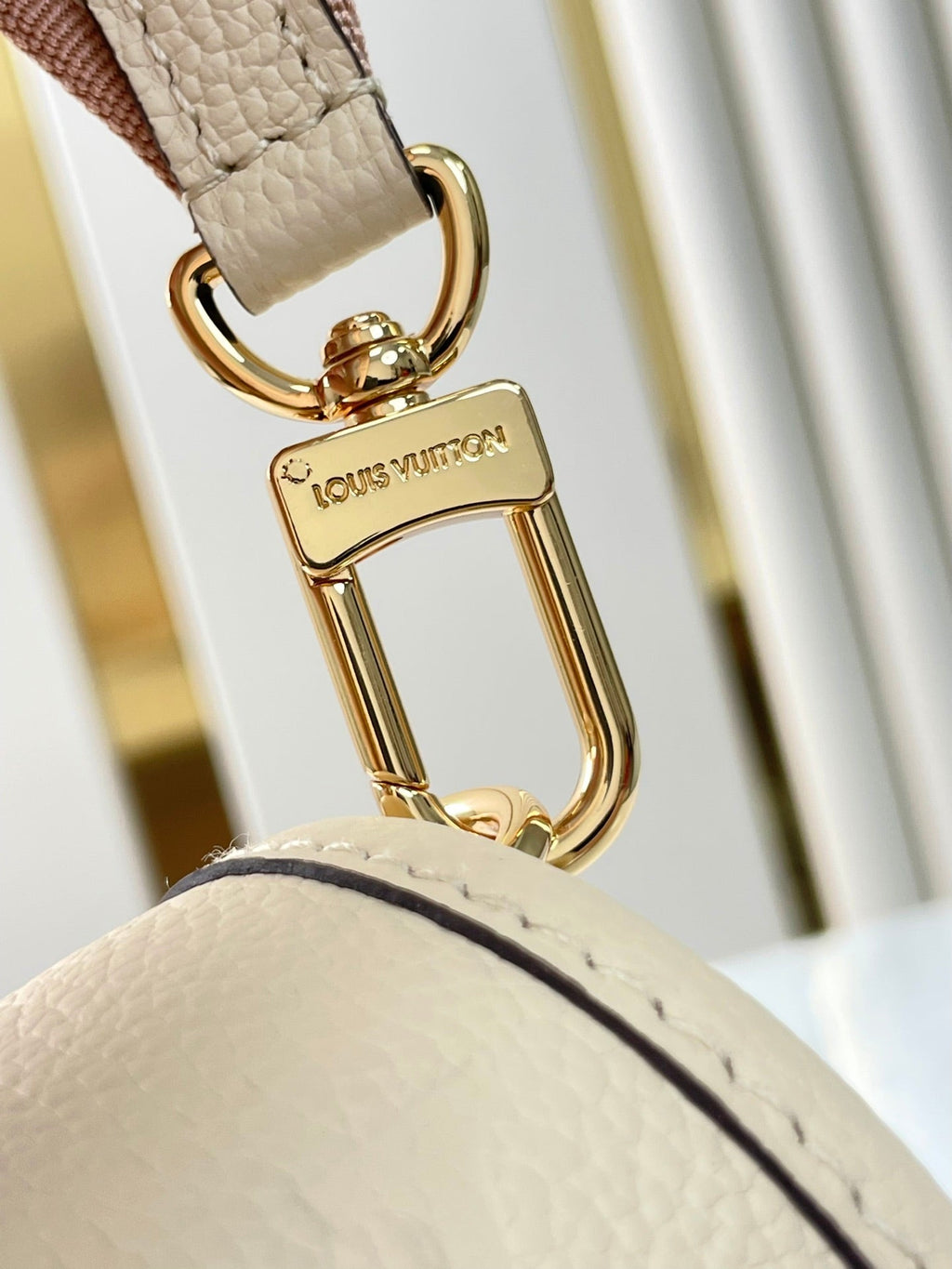 LOUIS VUITTON DIANE 23 IN CREAM MONOGRAM EMPREINTE LEATHER