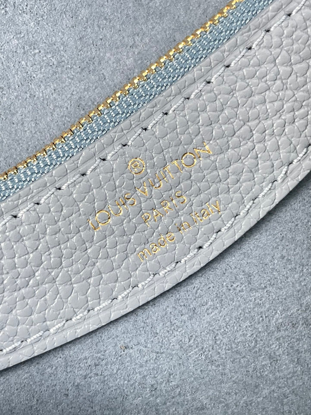 LOUIS VUITTON DIANE 23 IN BEAU BLUE MONOGRAM EMPREINTE LEATHER