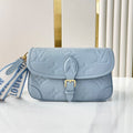 LOUIS VUITTON DIANE 23 IN BEAU BLUE MONOGRAM EMPREINTE LEATHER
