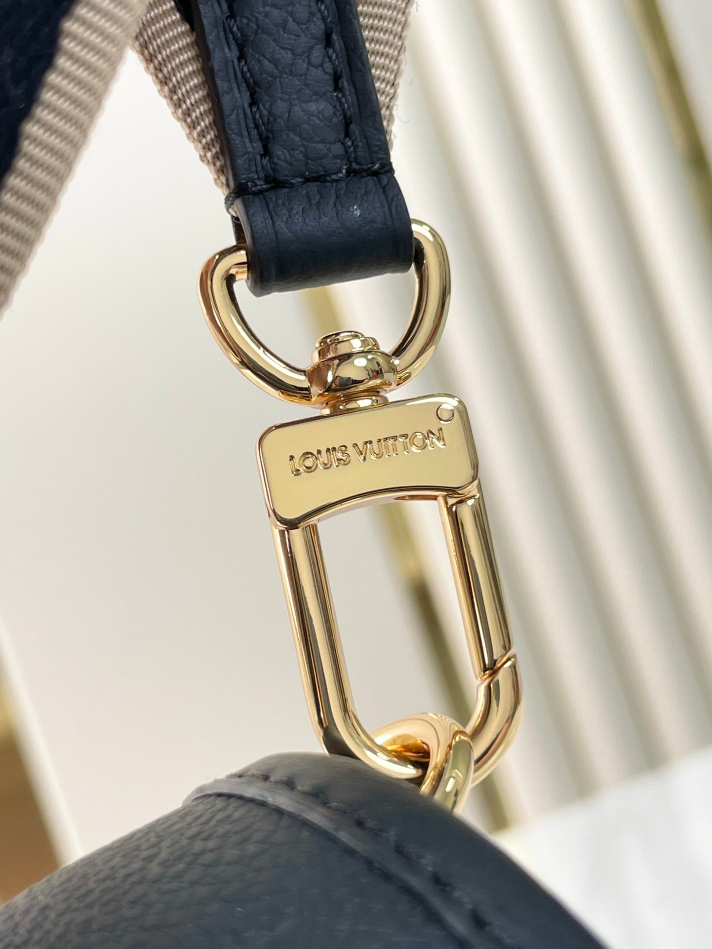 LOUIS VUITTON DIANE 23 IN BLACK MONOGRAM EMPREINTE LEATHER