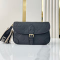 LOUIS VUITTON DIANE 23 IN BLACK MONOGRAM EMPREINTE LEATHER