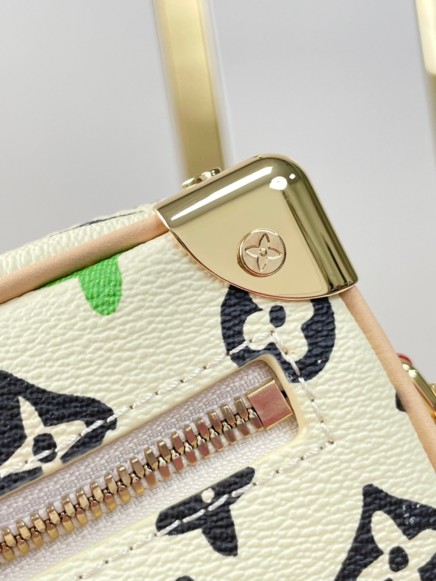 LOUIS VUITTON MINI SOFT TRUNK 18 IN VANILLA MONOGRAM CRAGGY CANVAS GOLD CHAIN