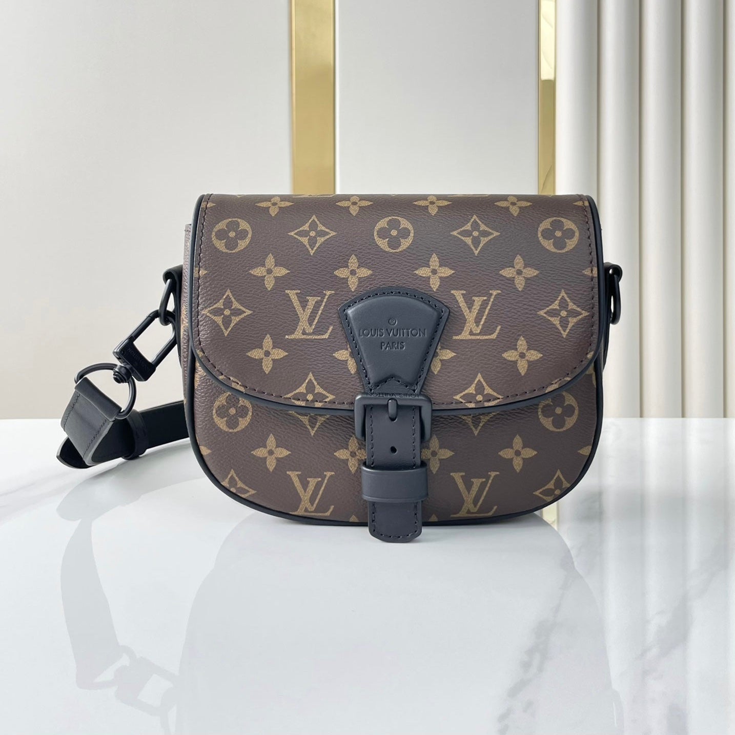 LOUIS VUITTON MONTSOURIS MESSENGER PM 20 IN BROWN MONOGRAM CANVAS