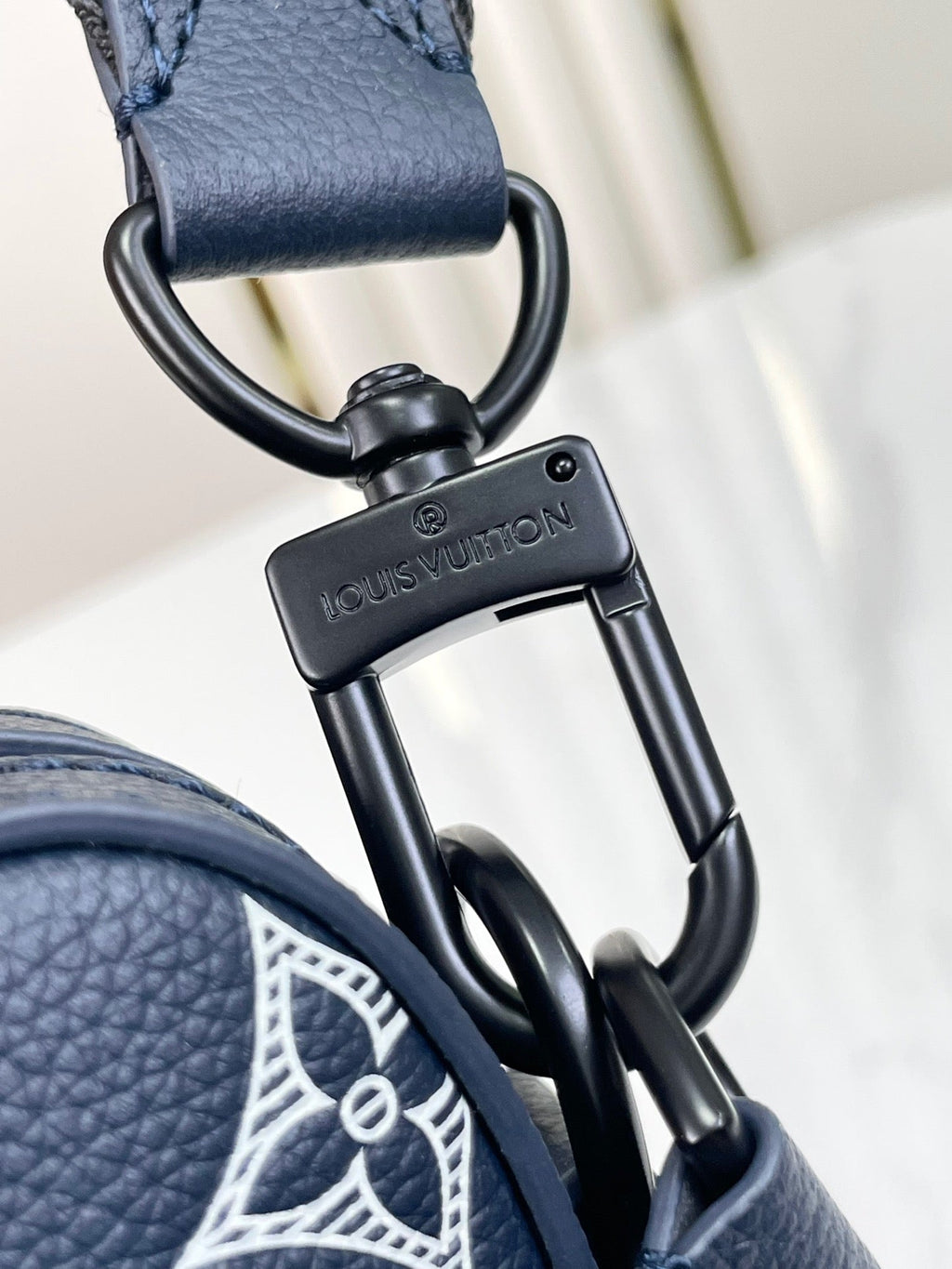 LOUIS VUITTON TRIO MESSENGER 25 IN PRUSSIAN BLUE MONOGRAM SHADOW CALFSKIN