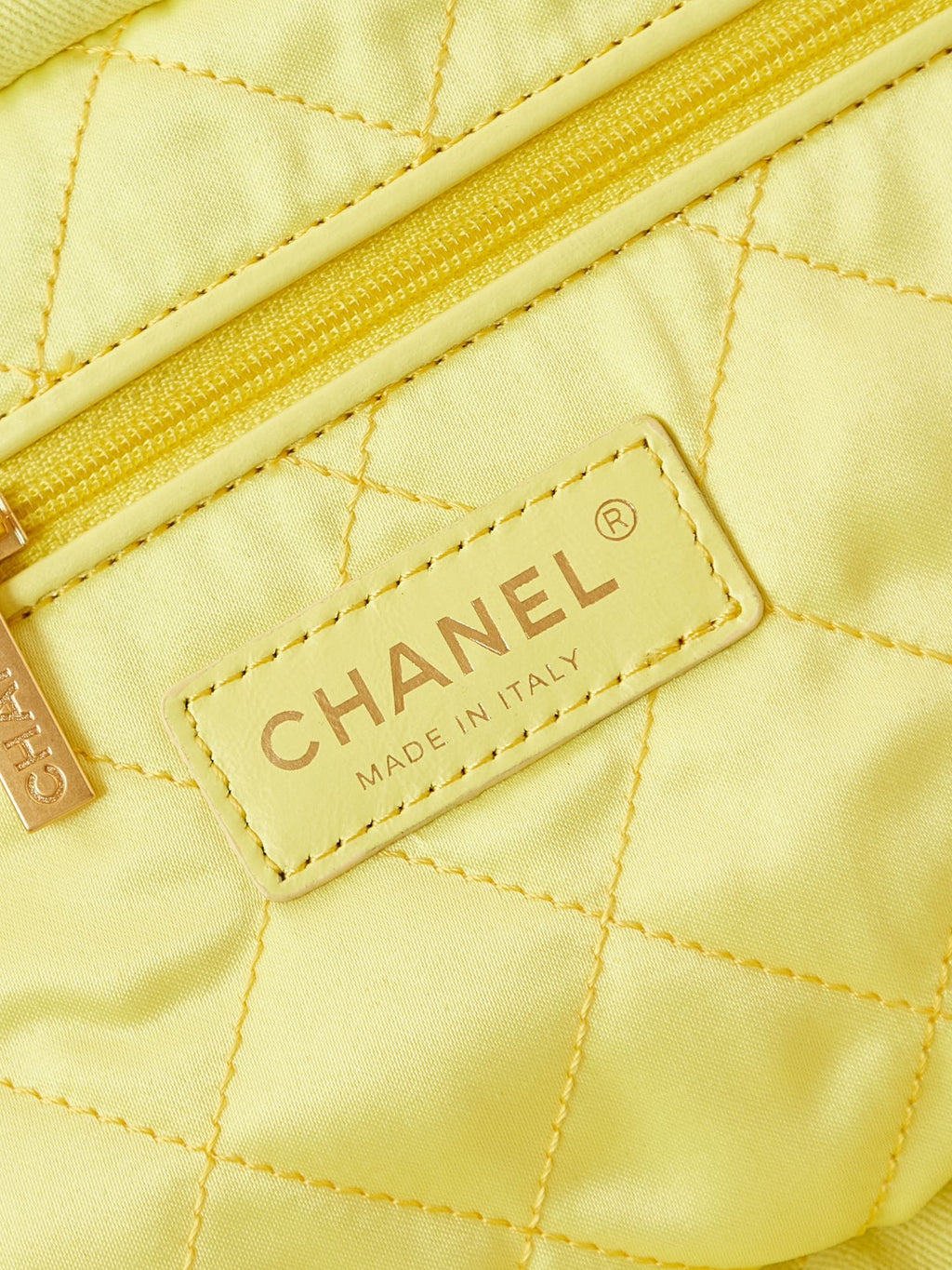 CHANEL CLASSIC MEDIUM 37 BAG IN YELLOW CORN CANVAS