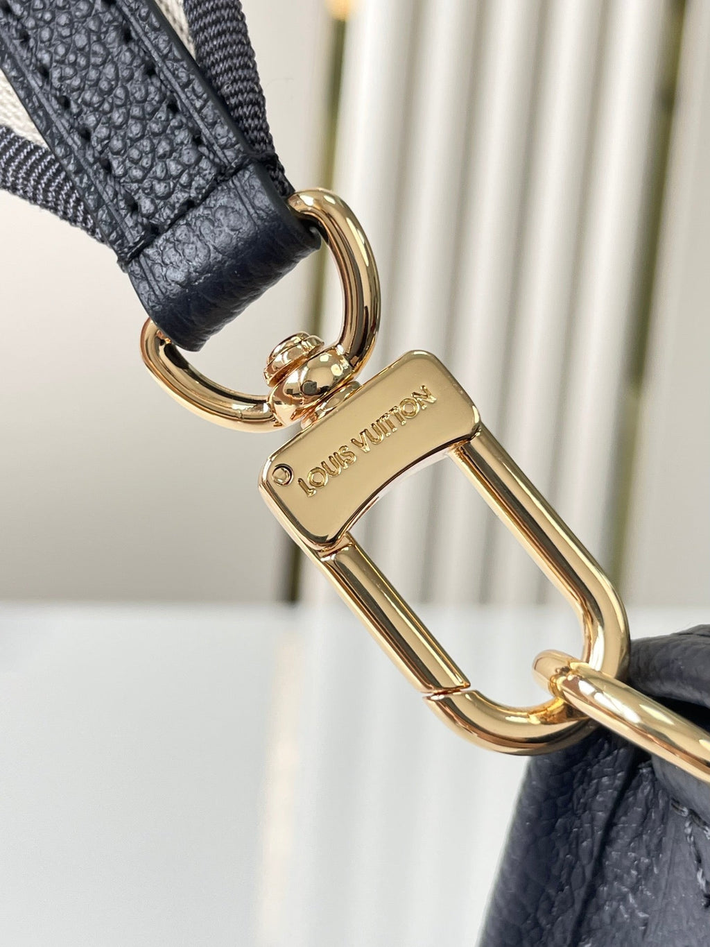 LOUIS VUITTON DIANE 23 IN DARK NAVY CREAM MONOGRAM EMPREINTE LEATHER