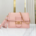 LOUIS VUITTON DAUPHINE MM 25 IN LIGHT PINK EPI GRAINED CALFSKIN GOLD HARDWARE