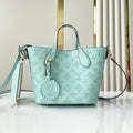 LOUIS VUITTON BLOSSOM PM 20 IN SKY BLUE MONOGRAM PERFORATED CALFSKIN