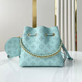 LOUIS VUITTON BELLA 22 IN SKY BLUE MONOGRAM PERFORATED CALFSKIN