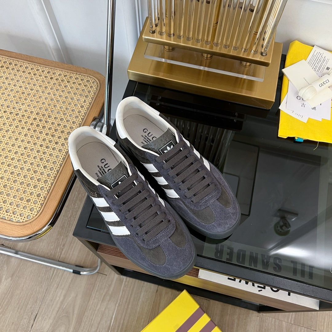 GUCCI & ADIDAS GAZELLE SNEAKER BLACK VELVET