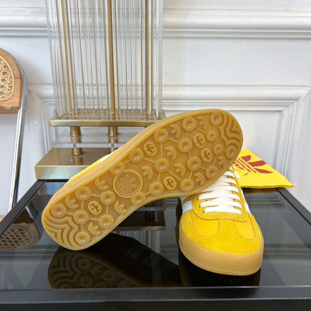 GUCCI & ADIDAS GAZELLE SNEAKER YELLOW VELVET