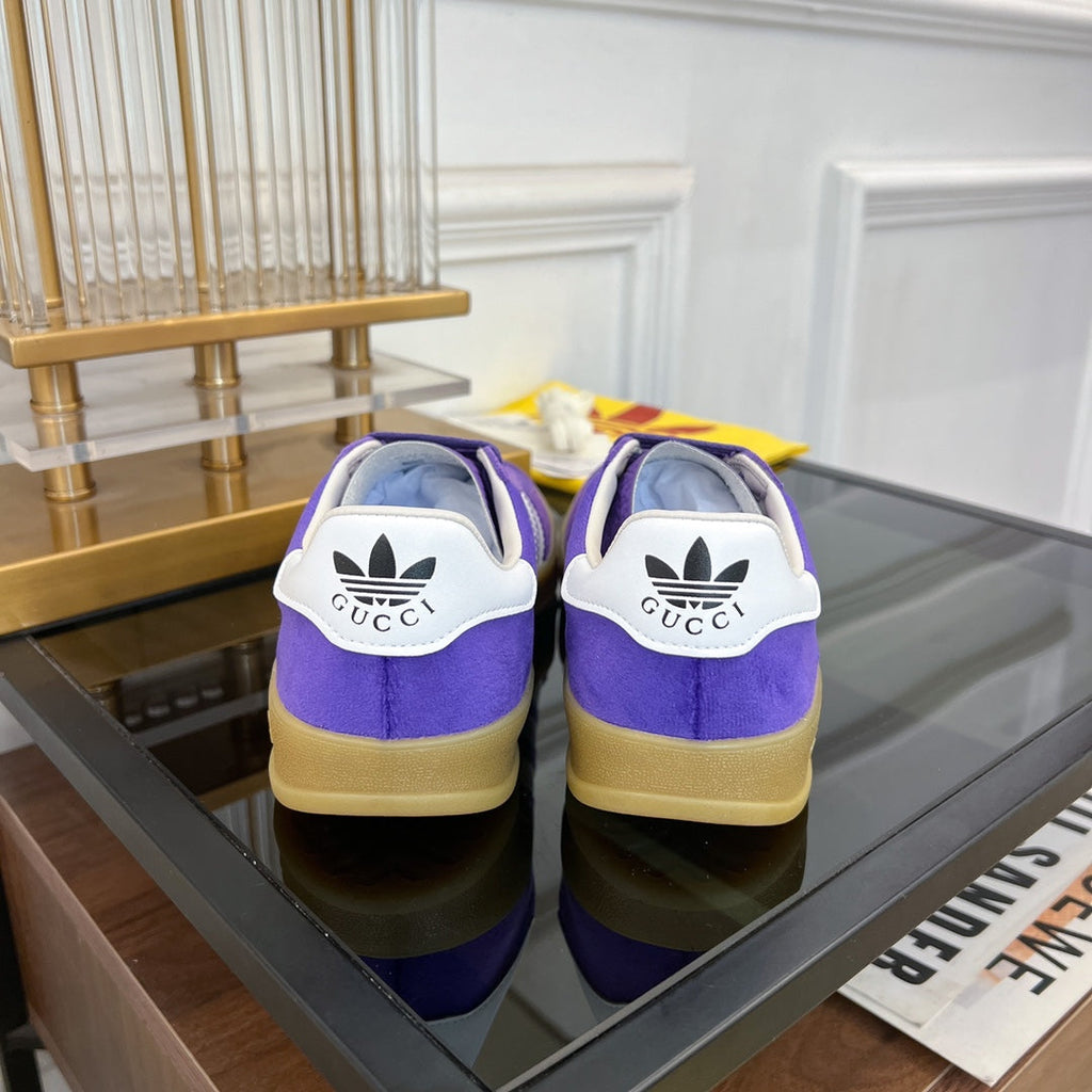 GUCCI & ADIDAS GAZELLE SNEAKER VIOLET VELVET