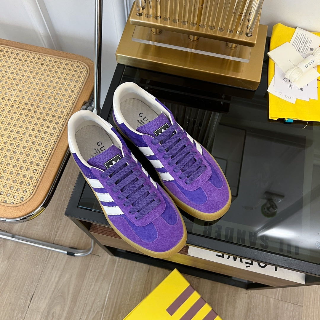 GUCCI & ADIDAS GAZELLE SNEAKER VIOLET VELVET