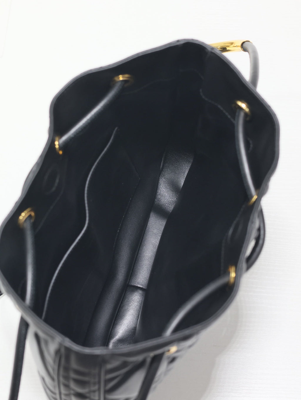 DIOR MEDIUM 34 NOLITA BAG IN BLACK MACROCANNAGE CALFSKIN