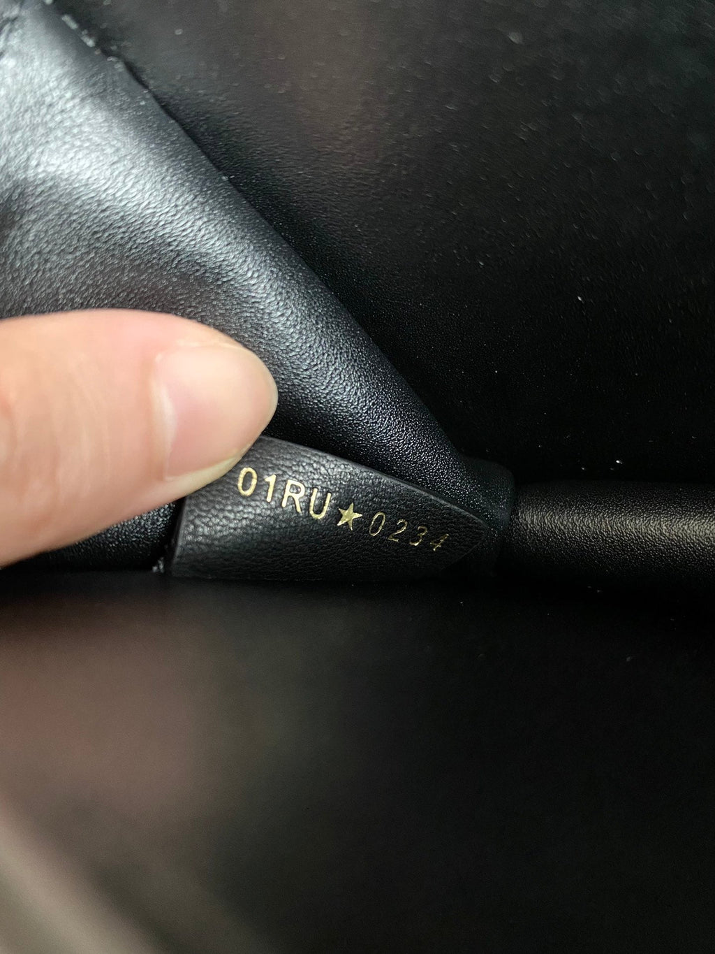 DIOR MINI ANGE 20 BAG IN BLACK CALFSKIN
