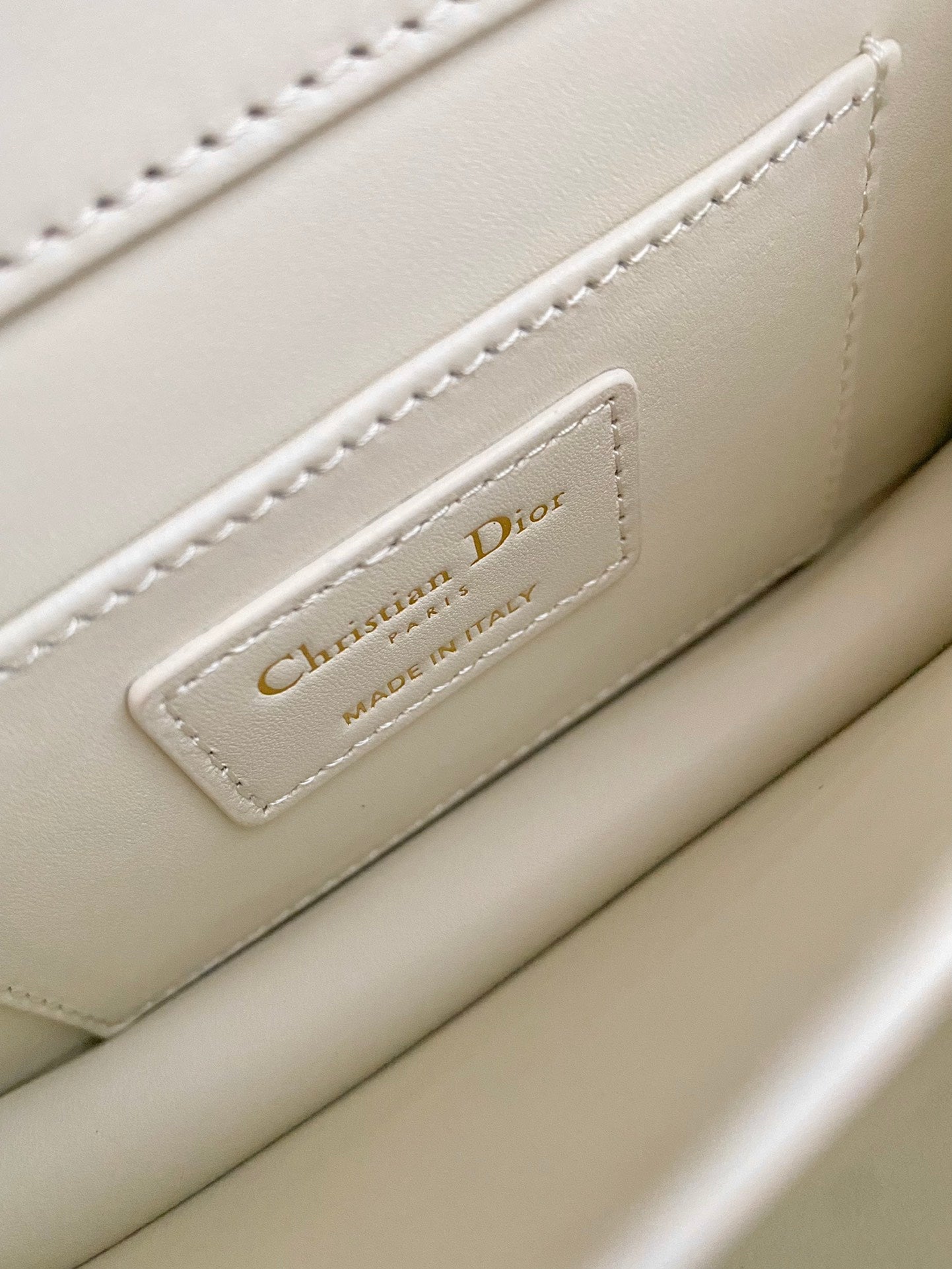 DIOR MINI ANGE 20 BAG IN WHITE CALFSKIN