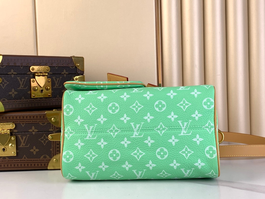 LOUIS VUITTON SPEEDY P9 BANDOULIÈRE 25 IN EMERALD GREEN MONOGRAM CALFSKIN