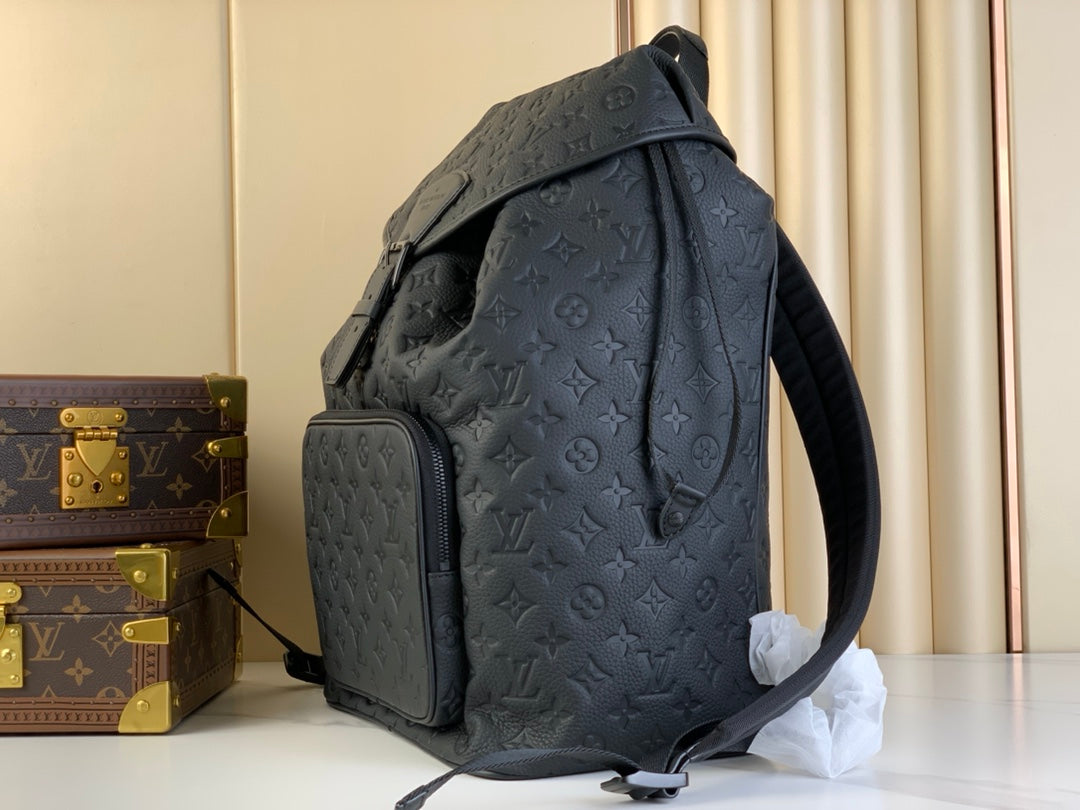 LOUIS VUITTON MONTSOURIS BACKPACK 40 IN BLACK MONOGRAM TAURILLON