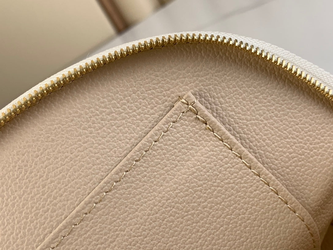 LOUIS VUITTON COSMETIC POUCH 22 IN WHITE GRAY DAMIER AZUR CANVAS