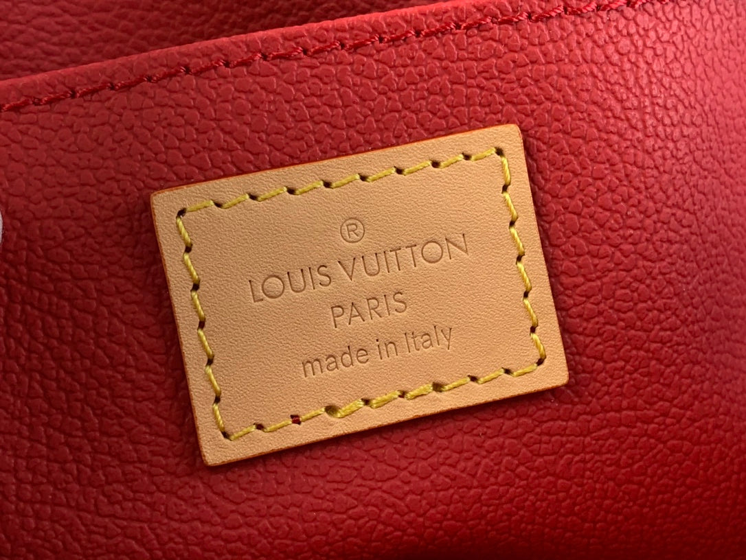LOUIS VUITTON COSMETIC POUCH 22 IN BROWN DAMIER EBENE CANVAS
