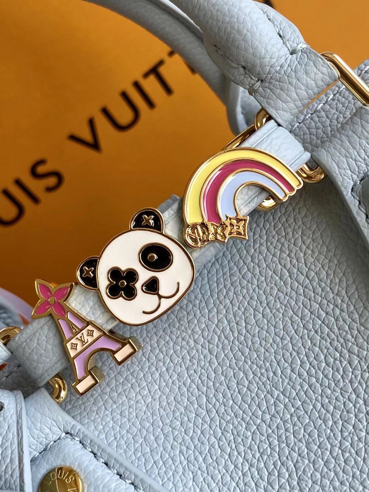 LOUIS VUITTON SPEEDY BANDOULIÈRE 18 IN BLUE HOUR CALFSKIN