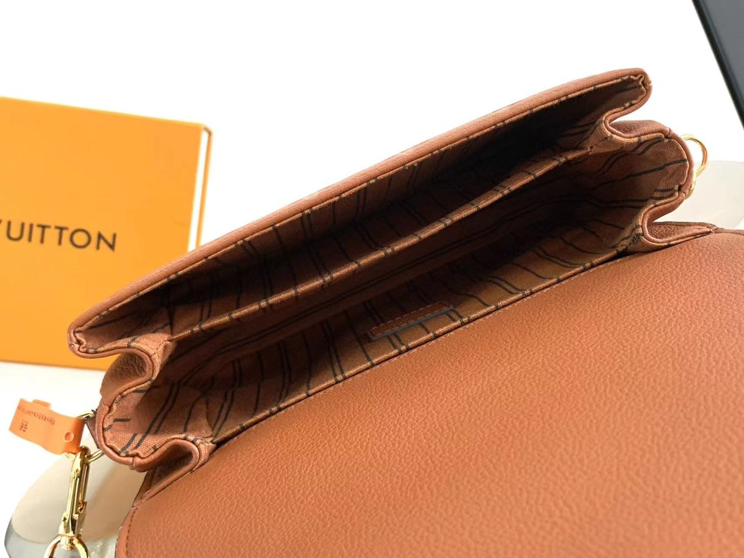 LOUIS VUITTON POCHETTE MÉTIS 25 IN COGNAC MONOGRAM EMPREINTE LEATHER GOLD HARDWARE