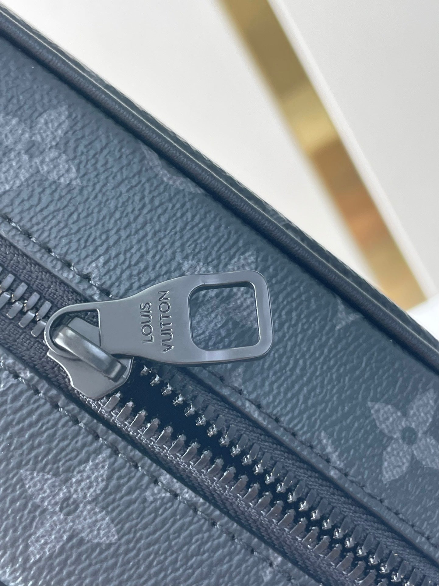 LOUIS VUITTON MINI SOFT TRUNK 18 IN GUN METAL MONOGRAM ECLIPSE CANVAS