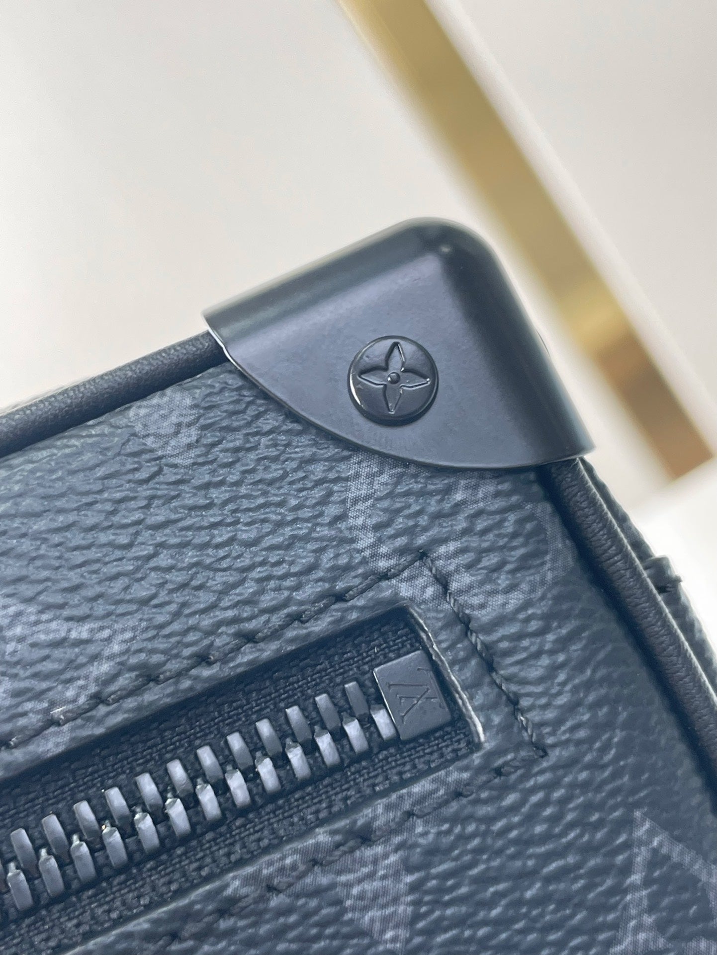 LOUIS VUITTON MINI SOFT TRUNK 18 IN GUN METAL MONOGRAM ECLIPSE CANVAS