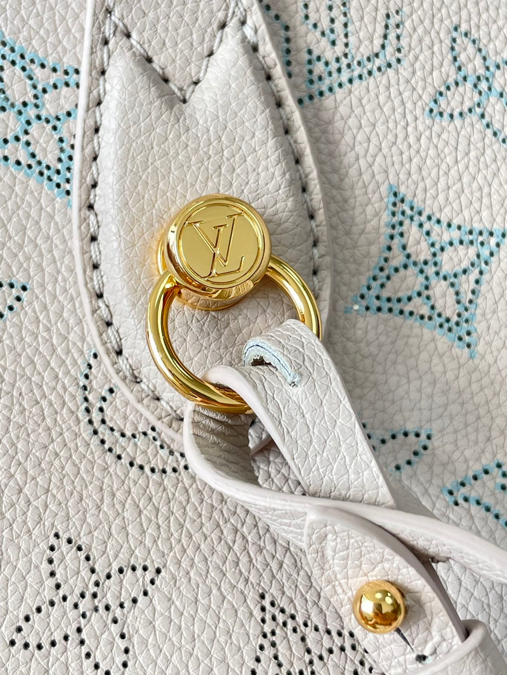 LOUIS VUITTON BLOSSOM PM 20 IN BLUME PERFORATED CALFSKIN