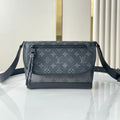 LOUIS VUITTON PULSE MESSENGER 26 IN GUN METAL MONOGRAM ECLIPSE COATED CANVAS