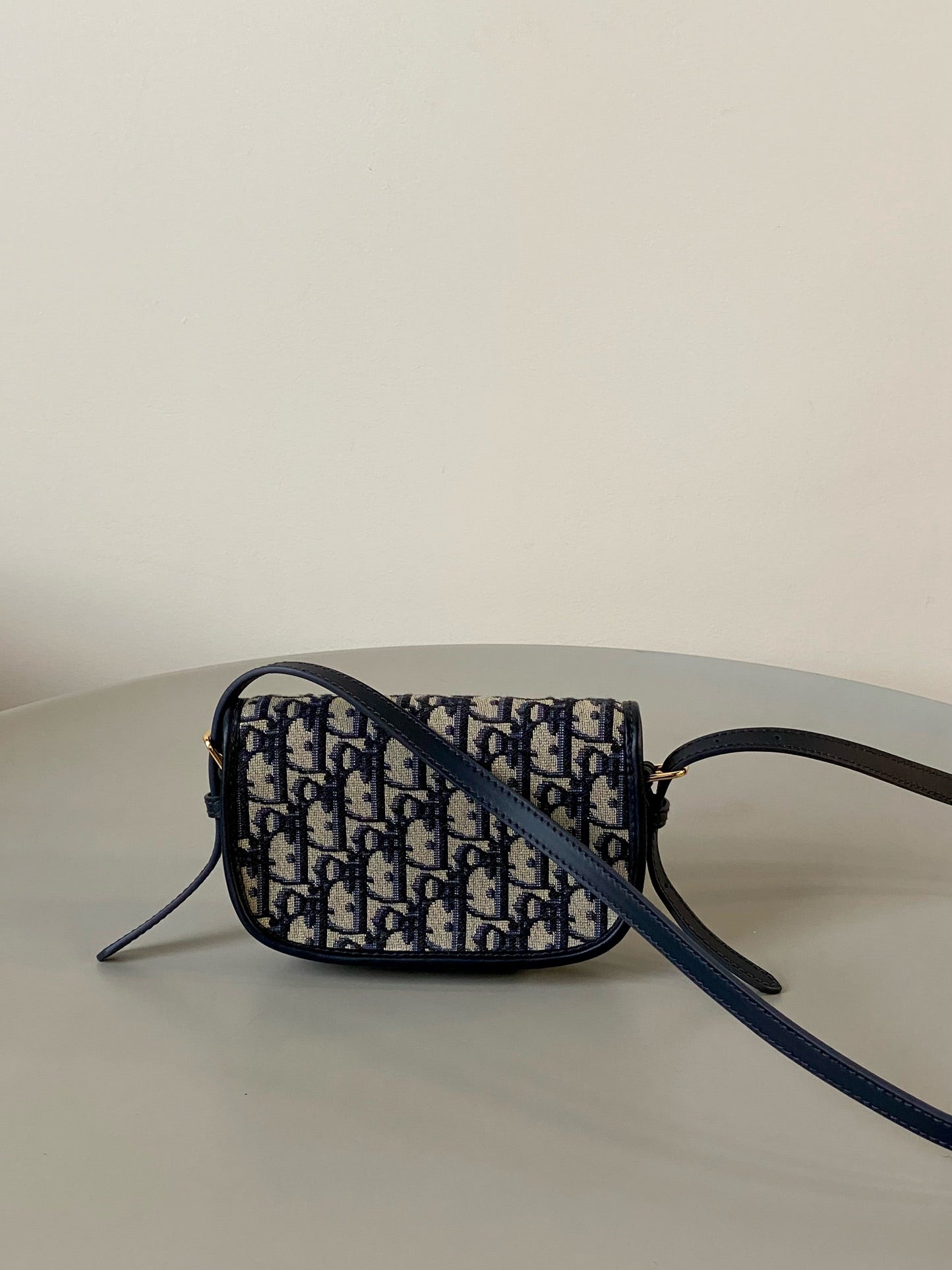 DIOR BOBBY EAST-WEST BAG 17 IN BLACK OBLIQUE JACQUARD