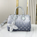 LOUIS VUITTON SPEEDY BANDOULIÈRE 25 IN GRADIENT SILVER MONOGRAM NYLON SILVER HARDWARE
