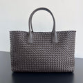 BOTTEGA VENETA LARGE CABAT 51 IN HICKORY BROWN LAMBSKIN