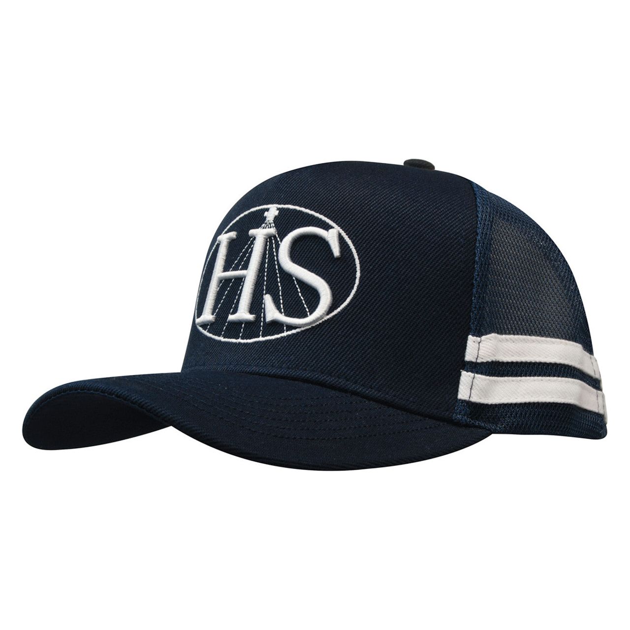 American Premium Twill/Mesh Deep Fit Trucker With Stripes - Pack of 25 (3995)