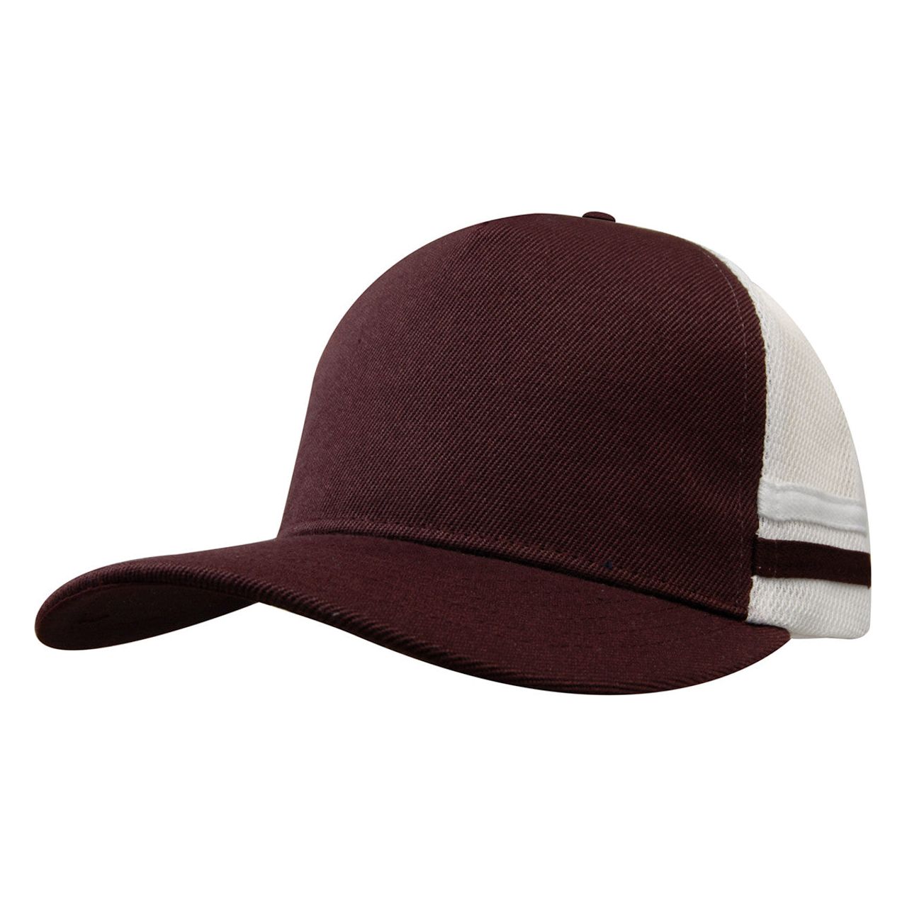 American Premium Twill/Mesh Deep Fit Trucker With Stripes - Pack of 25 (3995)