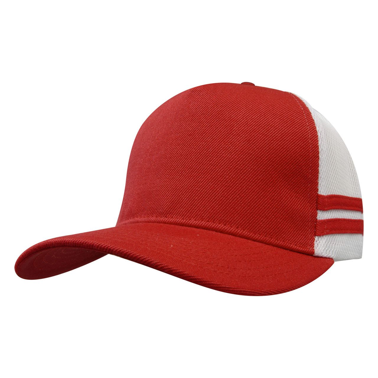 American Premium Twill/Mesh Deep Fit Trucker With Stripes - Pack of 25 (3995)