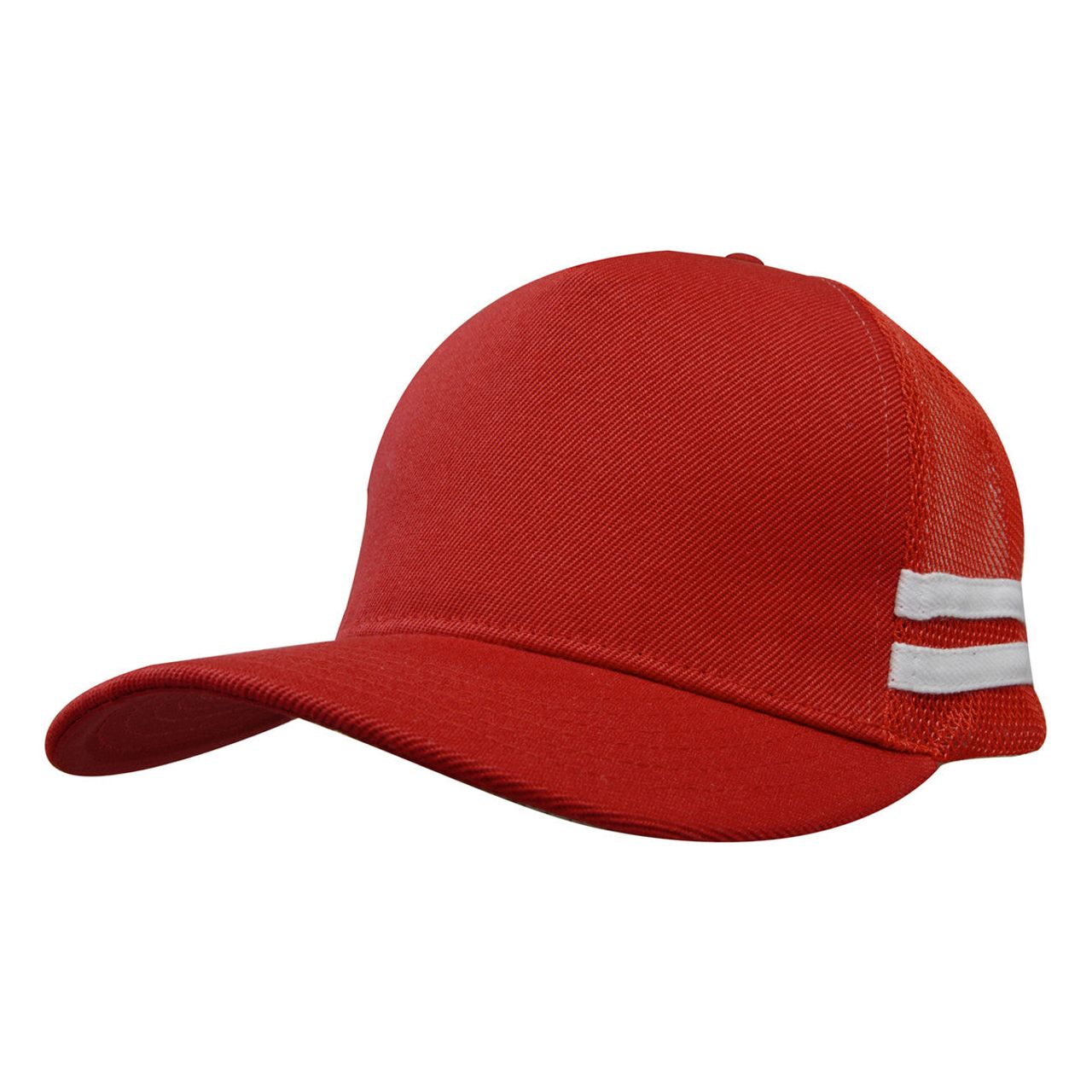 American Premium Twill/Mesh Deep Fit Trucker With Stripes - Pack of 25 (3995)