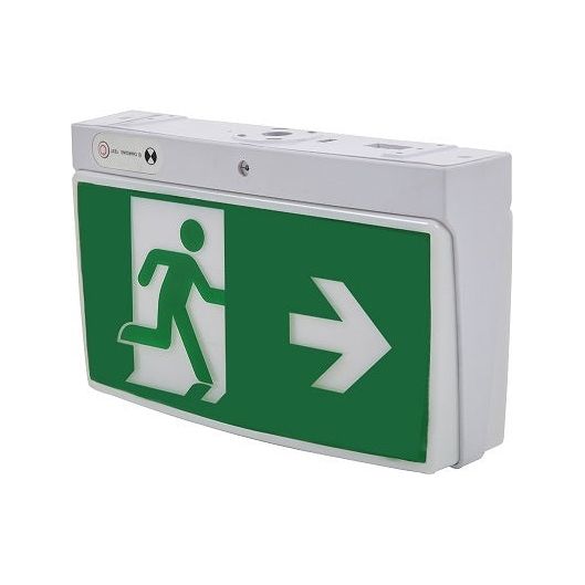 4W LED Quickfit Exit Light - White (345mm x 80mm x 205 mm) (Lithium Battery)