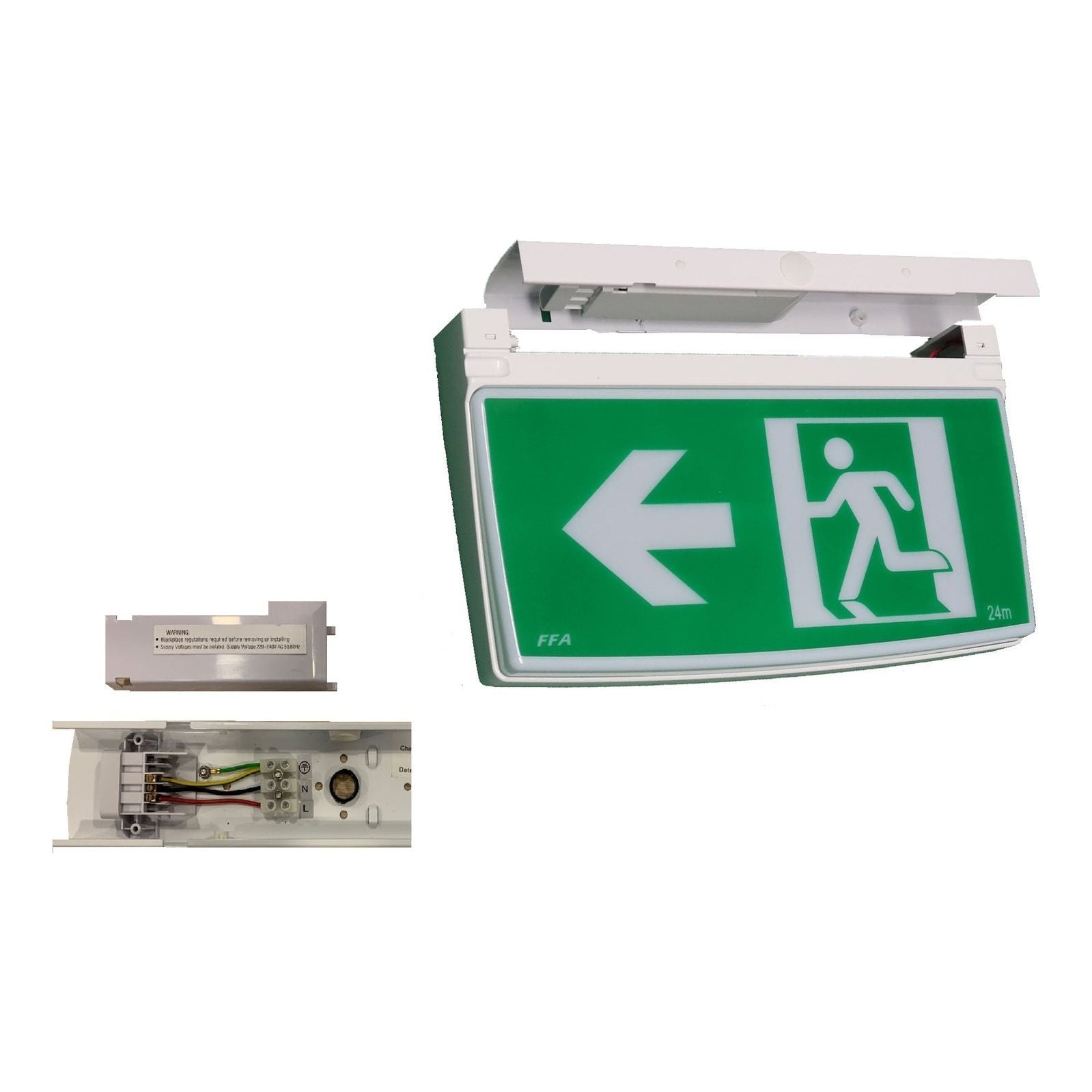 4W LED Universal Quickfit Exit Light (374mm x 70mm x 223mm) (Lithium Battery)