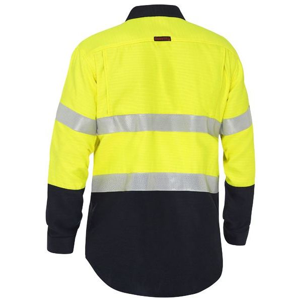Bisley Apex 160 Taped Hi Vis FR Ripstop Vented Shirt (BS8338T)
