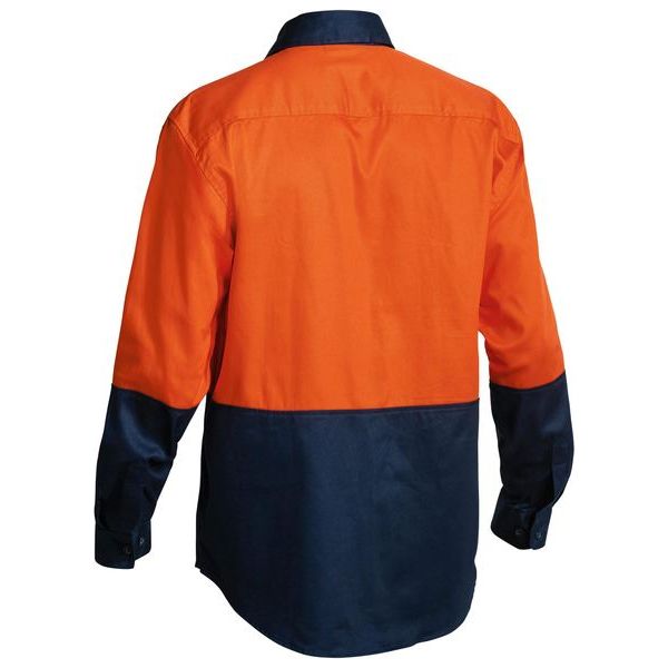 Bisley 2 Tone Hi Vis Drill Long Sleeve Shirt (BS6267)