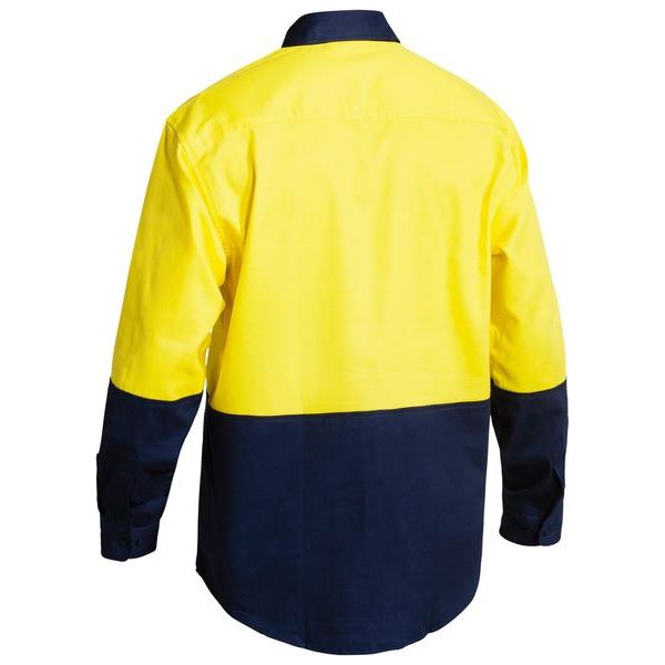 Bisley 2 Tone Hi Vis Drill Long Sleeve Shirt (BS6267)