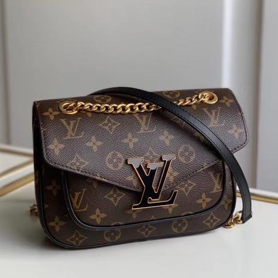 LOUIS VUITTON LV PASSY HAND BAG 22CM MONOGRAM CANVAS