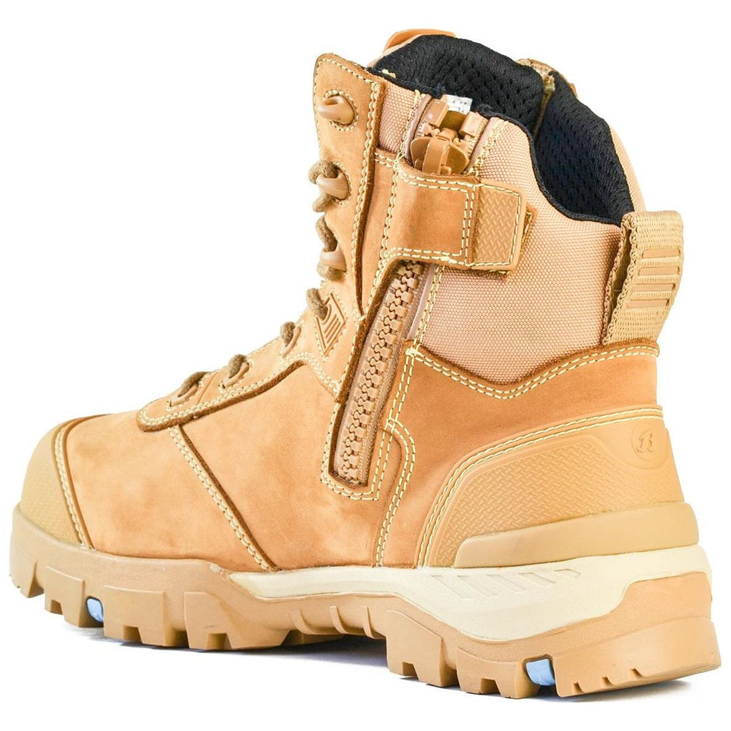 Bata Wheat Avenger Zip Sided Lace Up Steel Cap Super Boot With Carbon Toe Cap (804-88830) (Pre Order)