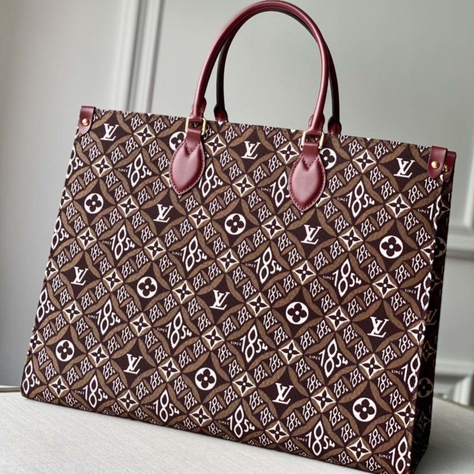 LOUIS VUITTON LV SINCE 1984 ONTHEGO GM BROWN TEXTILE