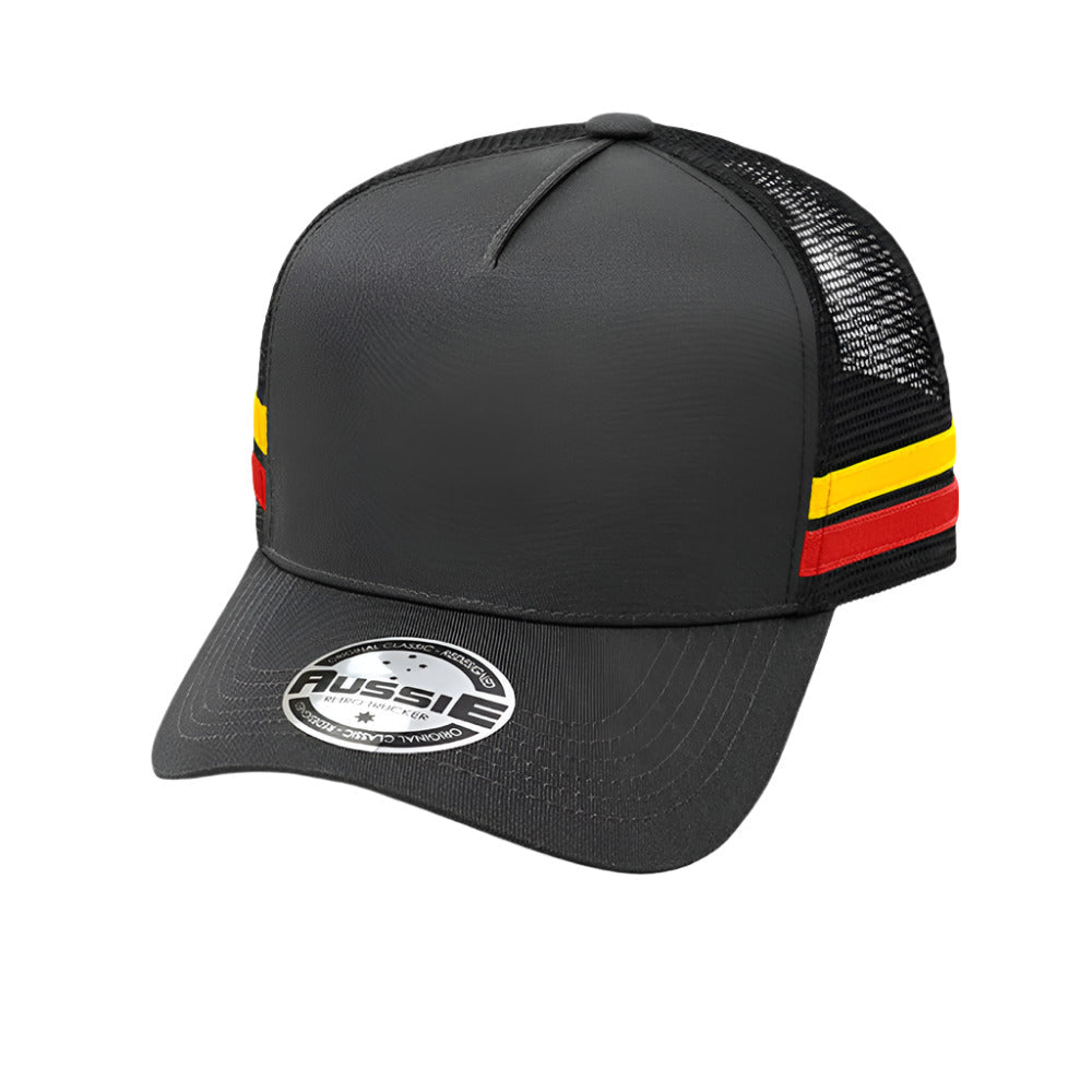 A-Frame Striped Trucker Cap - Pack of 25 (AH456)