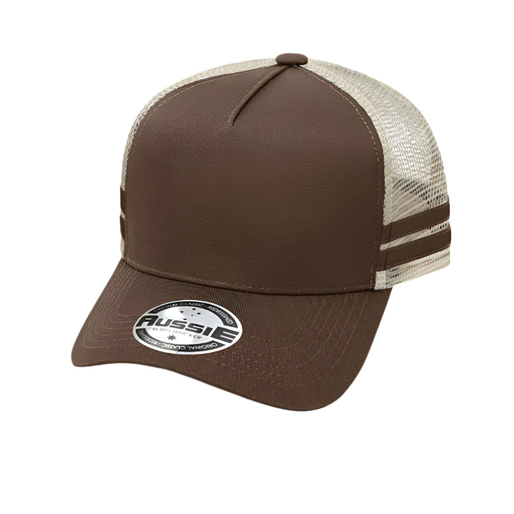 A-Frame Striped Trucker Cap - Pack of 25 (AH456)